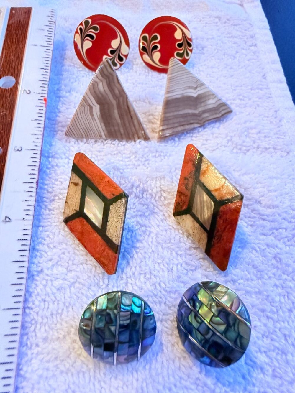 Eclectic collection of earrings